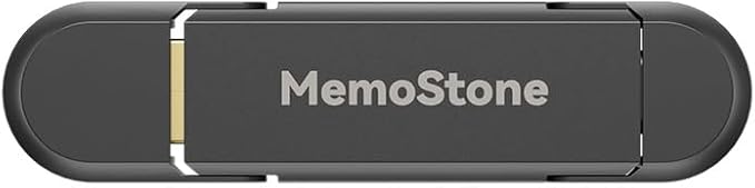 KingSpec MemoStone 512GB External SSD, USB 3.2 Gen2 Dual Type A/C Interface - Up to 540MB/s, Portable Solid State Drive Perfectly Compatible with Smartphones/Laptops/Tablets/Desktops