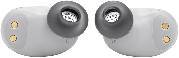 JBL Live Free 2 - True Wireless Noise Cancelling Earbuds, Up to 35hrs of Playtime, 6 mics for Perfect Calls with Zero Noise, IPX5 Waterproof, Oval Tubes for Better Comfort, Isolation, & bass (Silver)