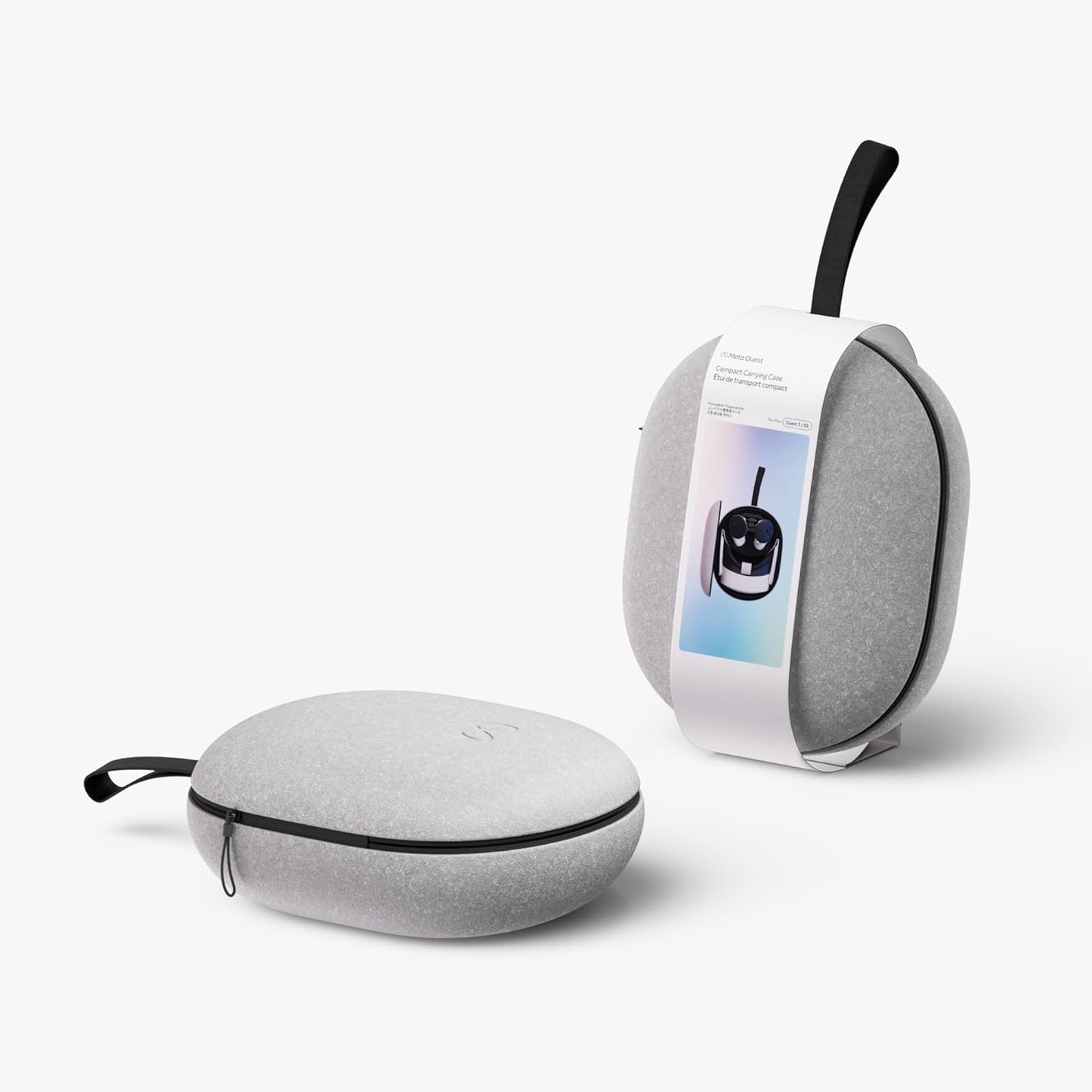 Meta Quest Compact Carrying Case — Works with Meta Quest 3/3S — Refreshed Compact Design — Fits Quest 3/3S, Touch Plus Controller, Active Straps, Charging Cable, and Adapter