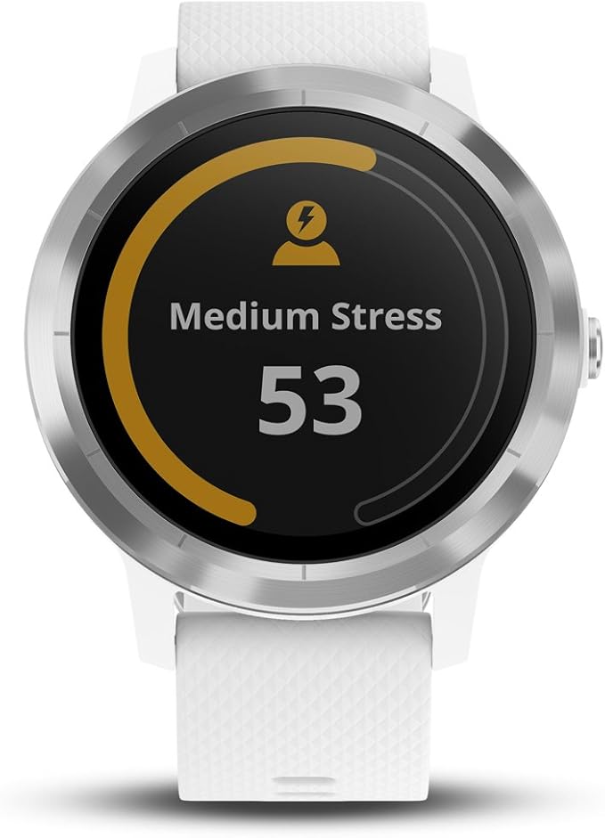 Garmin 010-01769-21 Vivoactive 3, GPS Smartwatch with Contactless Payments and Built-in Sports Apps, White/Silver