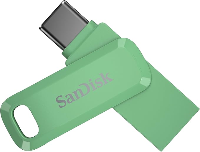 SANDISK 2TB Ultra Dual Drive Go for USB Type-C Devices – Compatible with Laptops and Tablets – Up to 400MB/s – USB 3.2 Gen 1, SANDISK App Compatible – Absinthe Green – SDDDC3-2T00-G46AG