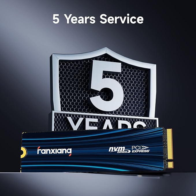 fanxiang 4TB NVMe SSD PCIe Gen 4 Gaming SSD for PS5, Up to 7000MB/s M.2 2280 SSD Compatible with PS5 Storage Expansion, Internal Solid State Drive for Gamers, Professionals, Creators S880E