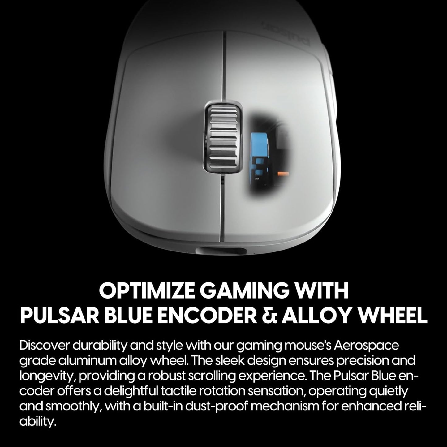 Pulsar Gaming Gears - X2H ES Wireless Gaming Mouse, Limited Edition, Symmetrical, Optical Switch, OLED Display, Driverless, PAW3395 Sensor, 100H Battery, 4K dongle Included (Medium, White)