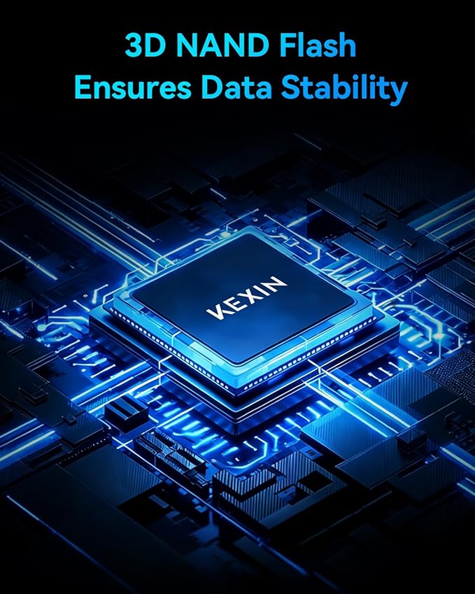 KEXIN SSD 1TB Internal SSD 2.5" SATA III Internal Solid State Drive 1T up to 500MB/s SATA 3.0 Internal Drive 3D NAND Flash Internal SSD for Laptop PC Storage and Upgrade