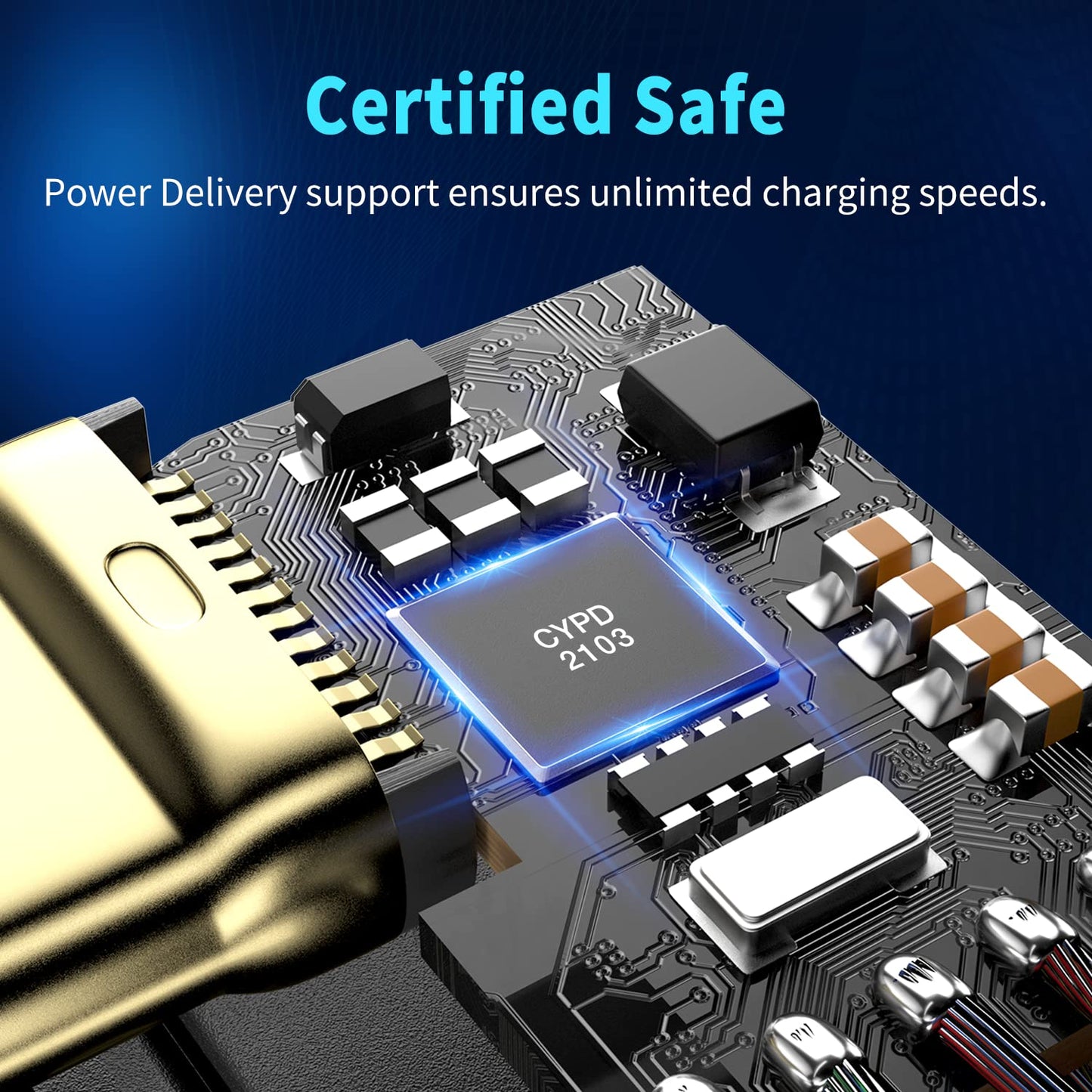 USB4 Cable, with Thunderbolt 4 Cable, 240W Charging, 40 Gbps Data, 8K @ 60Hz HDR, USB C to USB C, 90Degree for Hub, Dock MacBook, M2, M3, Mac SSD (90Degree USB4 40G 240W 1M)