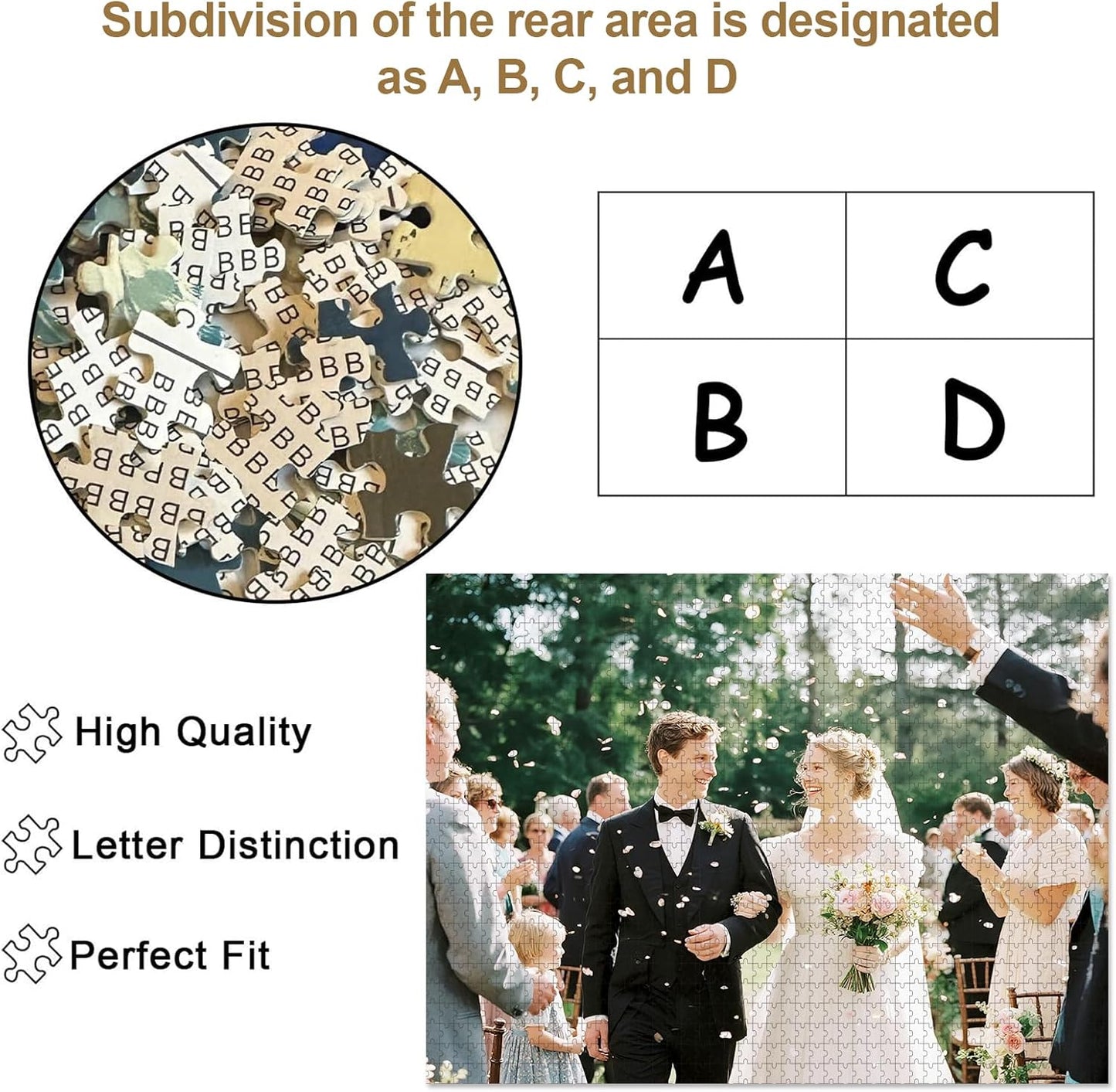 Personalized Photo Puzzle with Glossy Finish – Custom Jigsaw Puzzle 120/200/300/500/1000/1500 Pieces for Family, Couples, Pets, Birthdays, and Weddings (1500-Horizontal)