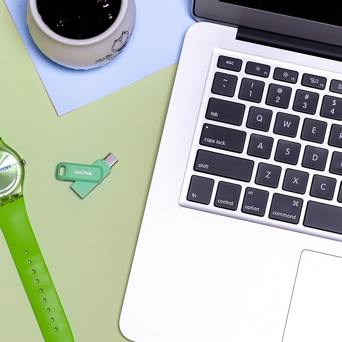SANDISK 256GB Ultra Dual Drive Go USB Type-C Flash Drive - Up to 400MB/s, Absinthe Green - SDDDC3-256G-G46AG