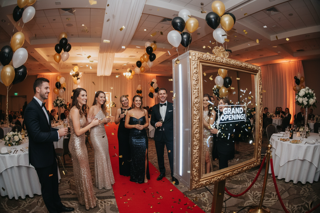 How to Make Any Grand Opening Unforgettable: The Power of a Magic Mirror Photo Booth