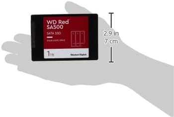 Western Digital 1TB WD Red SA500 NAS 3D NAND Internal SSD - SATA III 6 Gb/s, 2.5"/7mm, Up to 560 MB/s - WDS100T1R0A, Solid State Hard Drive