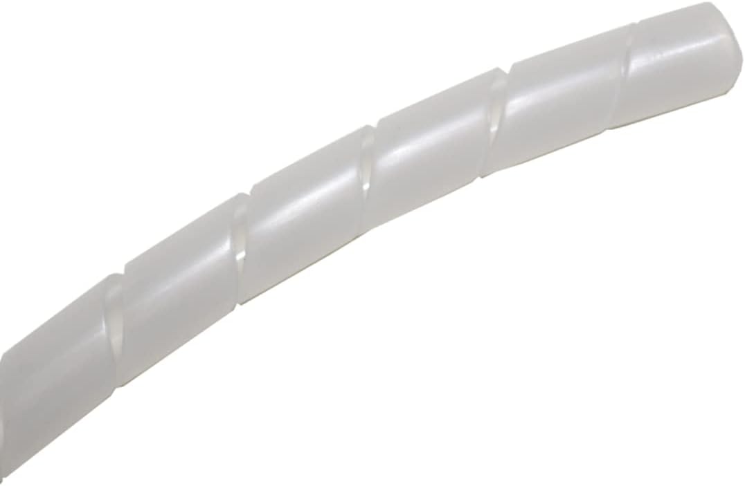Kable Kontrol Vortex Spiral Cable Wrap - 1/4” Inch 100’ Feet Long - Hose Protector Flexible Polyethylene Wire Conduit Tubing Cable Sleeve Cord Cover to Organize Wires – Natural