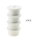 HAHIYO 4Pcs 0.8Inch/20mm White Flexible Rubber Desk Grommet Wire Grommet Cable Management Cord Hole Cover Desk Wire Hole Insert Wire Organizer for Computer Office Home School Equipment Systems