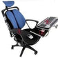 Ergonomic Laptop Keyboard Mouse Chair Stand Mount Holder Installed to Chair