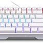 Cherry MX 3.0 S Wired Mechanical Gaming Keyboard. Aluminum Housing Built for Gamers w/MX Red Switches. RGB Backlit Color Display Over 16m Colors. from The Makers of MX. Full Size. Pure White.