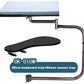Computer Keyboard Stand Laptop Mouse Mount for Workstation Video Gaming, Installed to Chair or Any Round Bar with Maximum 1.96 inch Diagonal Thickness