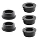 5 pcs 2" Drill Hole，1-9/16"ID Black Silicone Top hat Rubber Grommets for Wiring，Automotive，Firewall，Hole Plug，Desk，Screw，Water and Gas Pipe，Drain，House Siding，Cable Bushing，Glass，Wire Plug