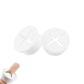 HAHIYO 4Pcs 1Inch/25mm White Flexible Rubber Desk Grommet Wire Grommet Cable Management Cord Hole Cover Desk Wire Hole Insert Wire Organizer for Computer Office Home School Equipment Systems