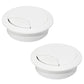2 Pcs Desk Grommet 2" / 50 mm, Desk Cord Hole Cover, Cable Grommet ABS Plastic, Desk Hole Grommet for Home & Office Pc, Detachable Adjustable Cable Cord Organizer-White