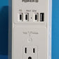 20W PD Fast Charging Wall Outlet with USB Ports (3C1A), Electrical Outlet Extender, Surge Protector, Wall Plug Adapter for Multiple Devices, Wall Socket Expander