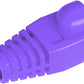 50 Pcs Cat5 Cat5E Cat6 Strain Relief Boot, RJ45 Plug Connector Cover Modular Network Plug Connector Cap Cable Connector Boots, Purple