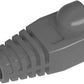 50 Pcs Cat5 Cat5E Cat6 Strain Relief Boot, RJ45 Plug Connector Cover Modular Network Plug Connector Cap Cable Connector Boots, Dark Grey