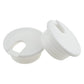 HAHIYO 2Pcs 1.5Inch/38mm White ABS Plastic U-Shaped Desk Grommet Wire Grommet Cable Management Cord Hole Cover Desk Wire Hole Insert Wire Organizer for Computer Office Home School Equipment Systems