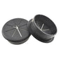 HAHIYO 2Pcs 2.4Inch/60mm Black ABS Plastic Eight-petaled Desk Grommet Wire Grommet Cable Management Cord Hole Cover Desk Wire Hole Insert Wire Organizer for Computer Office Home School Equipment