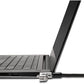 Kensington Slim Combination T-Bar Standard Lock Slot for Laptops, Security Computer Lock Cable, Resettable 4-wheel Number Code with 6 Foot Cable, K60600WW
