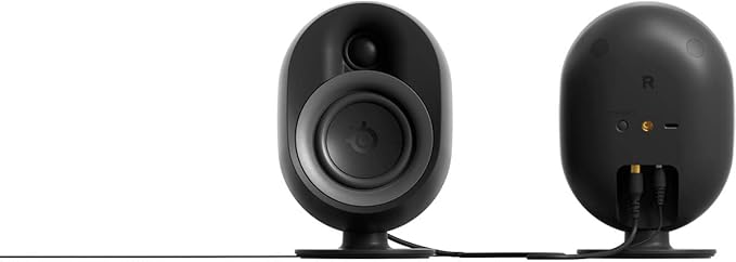 SteelSeries Arena 9 Illuminated 5.1 Desktop Gaming Speakers – 5.1 USB Surround Sound – Wireless Rear Speakers – 2-Way Speaker Design – Subwoofer – RGB Light, Bluetooth – PC, PlayStation, Mobile, Mac