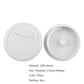 HAHIYO 2Pcs 2.4Inch/60mm White ABS Plastic Sector-Shaped Desk Grommet Wire Grommet Cable Management Cord Hole Cover Desk Wire Hole Insert Wire Organizer for Computer Office Home Equipment System