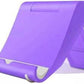 Cell Phone Stand for Desk Foldable Cell Phone Holder Desk Tablet Holder Mobile Phone Dock, Multi-Angle Universal Adjustable Tablet Dock Compatible with Most Cell Phones (Purple)