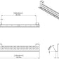 Stand Up Desk Store Under Desk Cable Management Tray Black Horizontal Computer Cord Raceway and Modesty Panel (White, 51")