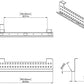Stand Up Desk Store Under Desk Cable Management Tray Horizontal Computer Cord Raceway and Modesty Panel (White, 39")