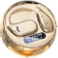 Open Ear Earbuds Wireless Earbuds Bluetooth 5.4, LED Display Bluetooth Earphone for Workout/Running, AI Noise Reduction Touch Controls, 72hr Playtime,Waterproof(Gold)