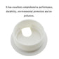 HAHIYO 2Pcs 1.5Inch/38mm White ABS Plastic U-Shaped Desk Grommet Wire Grommet Cable Management Cord Hole Cover Desk Wire Hole Insert Wire Organizer for Computer Office Home School Equipment Systems