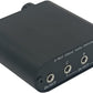 3.5mm Audio Switch with line Volume Controller, 3 in 1 Out 1/8" aux switcher Splitter selector Box, Mini Inline Headphone attenuator Volume Control knob -MC31