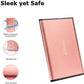 Maxone 500GB Ultra Slim Portable External Hard Drive HDD USB 3.0 Compatible with PC, Laptop - Rose Pink