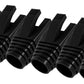50 Pcs Cat7 Cat7A Cat8 Strain Relief Boot, RJ45 Plug Connector Cover Modular Network Plug Connector Cap Cable Connector Boots, Black