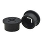 HAHIYO 4Pcs 0.8Inch/20mm Black Flexible Rubber Desk Grommet Wire Grommet Cable Management Cord Hole Cover Desk Wire Hole Insert Wire Organizer for Computer Office Home School Equipment Systems