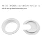 HAHIYO 2Pcs 2Inch/50mm White ABS Plastic U-Shaped Desk Grommet Wire Grommet Cable Management Cord Hole Cover Desk Wire Hole Insert Wire Organizer for Computer Office Home School Equipment Systems