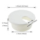 HAHIYO 2Pcs 1.5Inch/38mm White ABS Plastic U-Shaped Desk Grommet Wire Grommet Cable Management Cord Hole Cover Desk Wire Hole Insert Wire Organizer for Computer Office Home School Equipment Systems