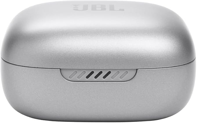 JBL Live Free 2 - True Wireless Noise Cancelling Earbuds, Up to 35hrs of Playtime, 6 mics for Perfect Calls with Zero Noise, IPX5 Waterproof, Oval Tubes for Better Comfort, Isolation, & bass (Silver)