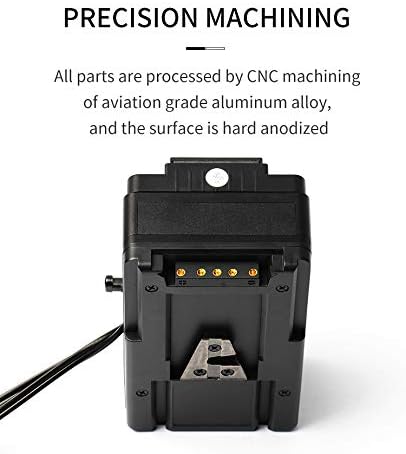 CFast to SSD Adapter, Dual CFast 2.0 Memory Card 4TB to 2.5" SATA3 SSD Converter Compatible for Blackmagic URSA Mini 4K 4.6K Broadcast with Dual V Mount Battery Plate