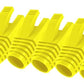 50 Pcs Cat7 Cat7A Cat8 Strain Relief Boot, RJ45 Plug Connector Cover Modular Network Plug Connector Cap Cable Connector Boots, Yellow