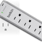 Belkin Wall Mount Surge Protector - 3 AC Multi Outlets & 2 USB Ports - Flat Rotating Plug Splitter - Wall Outlet Extender for Home, Office, Travel, Computer Desktop & Phone Charger - 918 Joules