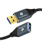 Coiled USB Extension Cable, 5Gbps Retractable USB A Male to Female Data Transfer Cord for Keyboard, Mouse, PlayStation, Xbox, Flash Drive, Printer, Camera(Extend up from 0.75FT to 3.3FT)