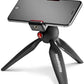 Manfrotto Mini Tripod with Universal Smartphone Clamp, Made in Italy, for iPhone with or Without Case, CSC, Vlogging, Videography, MKPIXICLMII-BK