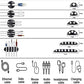 Cord Management Organizer Kit 4 Cable Sleeve split with 41Self Adhesive Cable Clips Holder, 10pcs and 2 Roll Self Adhesive tie and 100 Fastening Cable Ties for TV Office Car Desk Home