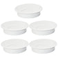 5 Pcs Desk Grommet 2-3/8" / 60 mm, Desk Cord Hole Cover, Cable Grommet ABS Plastic, Desk Hole Grommet for Home & Office Pc, Detachable Adjustable Cable Cord Organizer-White