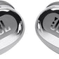 JBL Live Free 2 - True Wireless Noise Cancelling Earbuds, Up to 35hrs of Playtime, 6 mics for Perfect Calls with Zero Noise, IPX5 Waterproof, Oval Tubes for Better Comfort, Isolation, & bass (Silver)