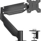 Suptek Ultrawide Single Monitor Arm Mount for 17 to 43 Inch Heavy Duty Curved Screen,Holds 28.6 lbs,Adjustable Gas Spring Monitor Arm Desk Mount Stand,75/100 Vesa Mount,Black(MD71M)